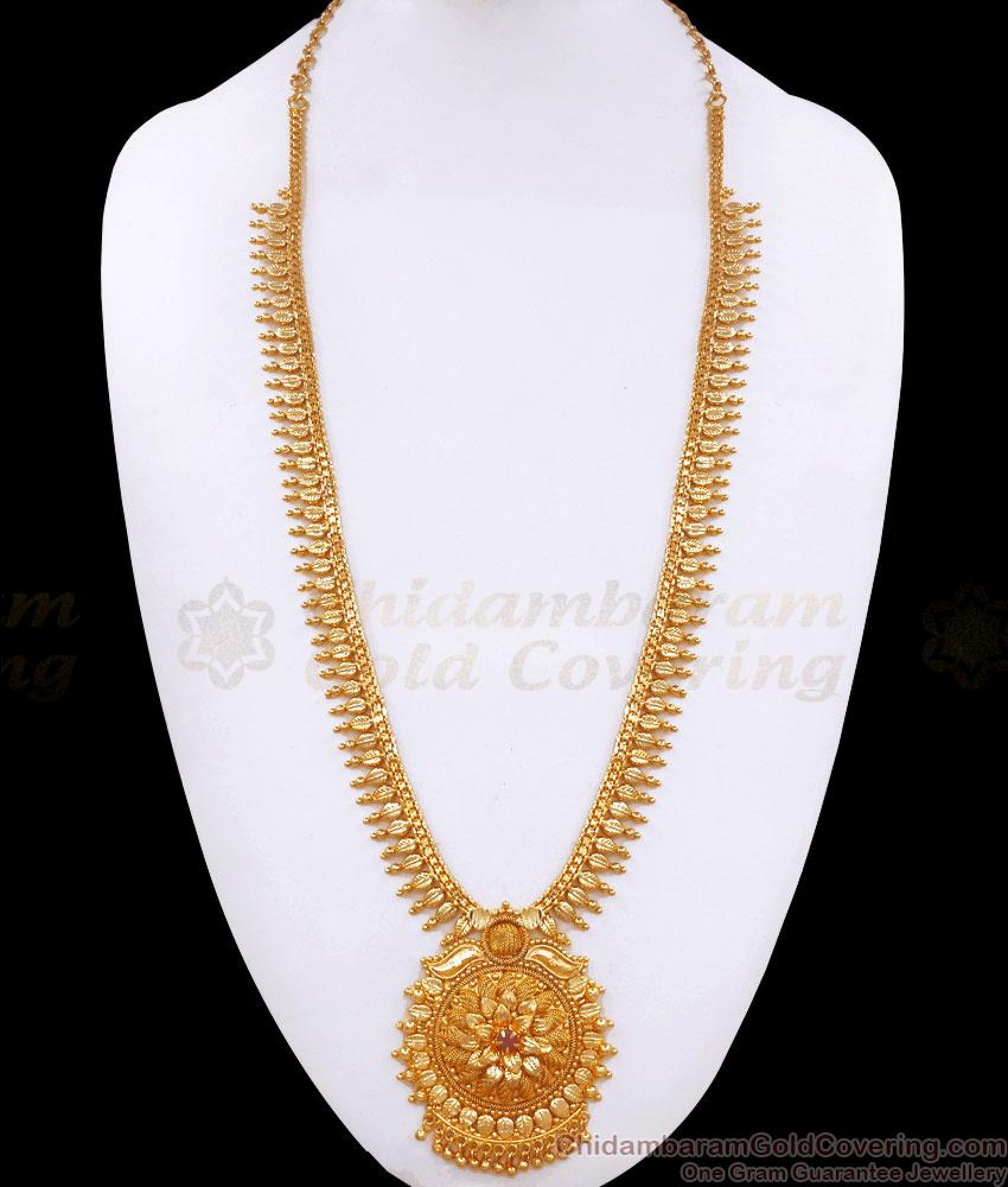 Traditional One Gram Gold Haram Mullaipoo Kerala Designs Shop Online Hr