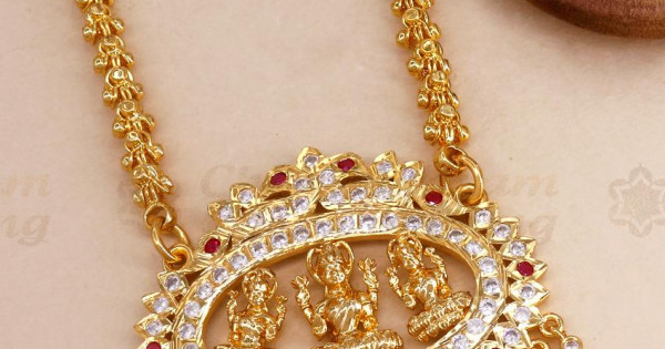 High Quality Impon Lakshmi Dollar Chain Multi Stone Collections Bgdr