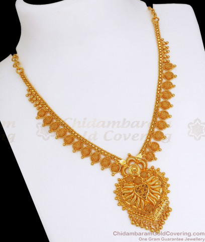 Light Weight Gold Plated Necklace Mullaipoo Design Nckn