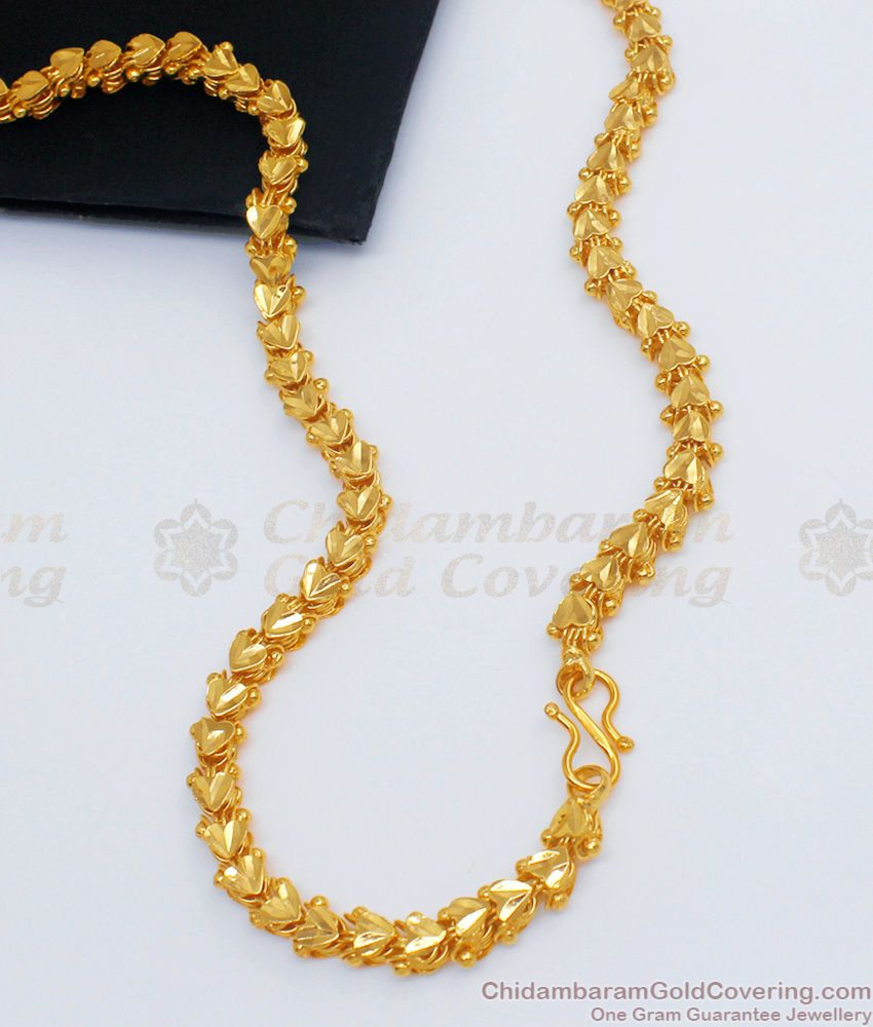 CDAS06 - 24ct Gold Plated Chain Traditional Kerala Jasmine Hearts South ...