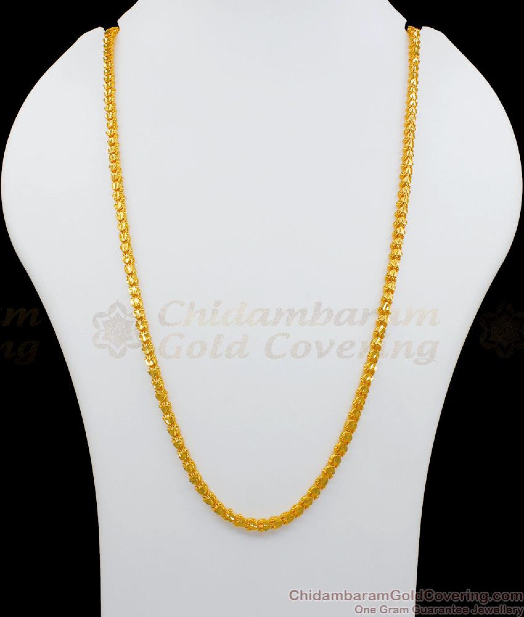 CDAS06 - 24ct Gold Plated Chain Traditional Kerala Jasmine Hearts South ...