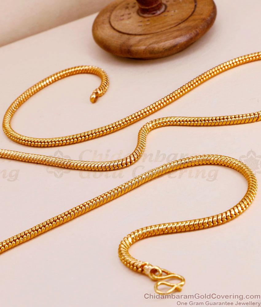 CDAS31-Lg 30 Inch Long Light Weight One Gram Gold Chain Thirumangalya Kodi Design