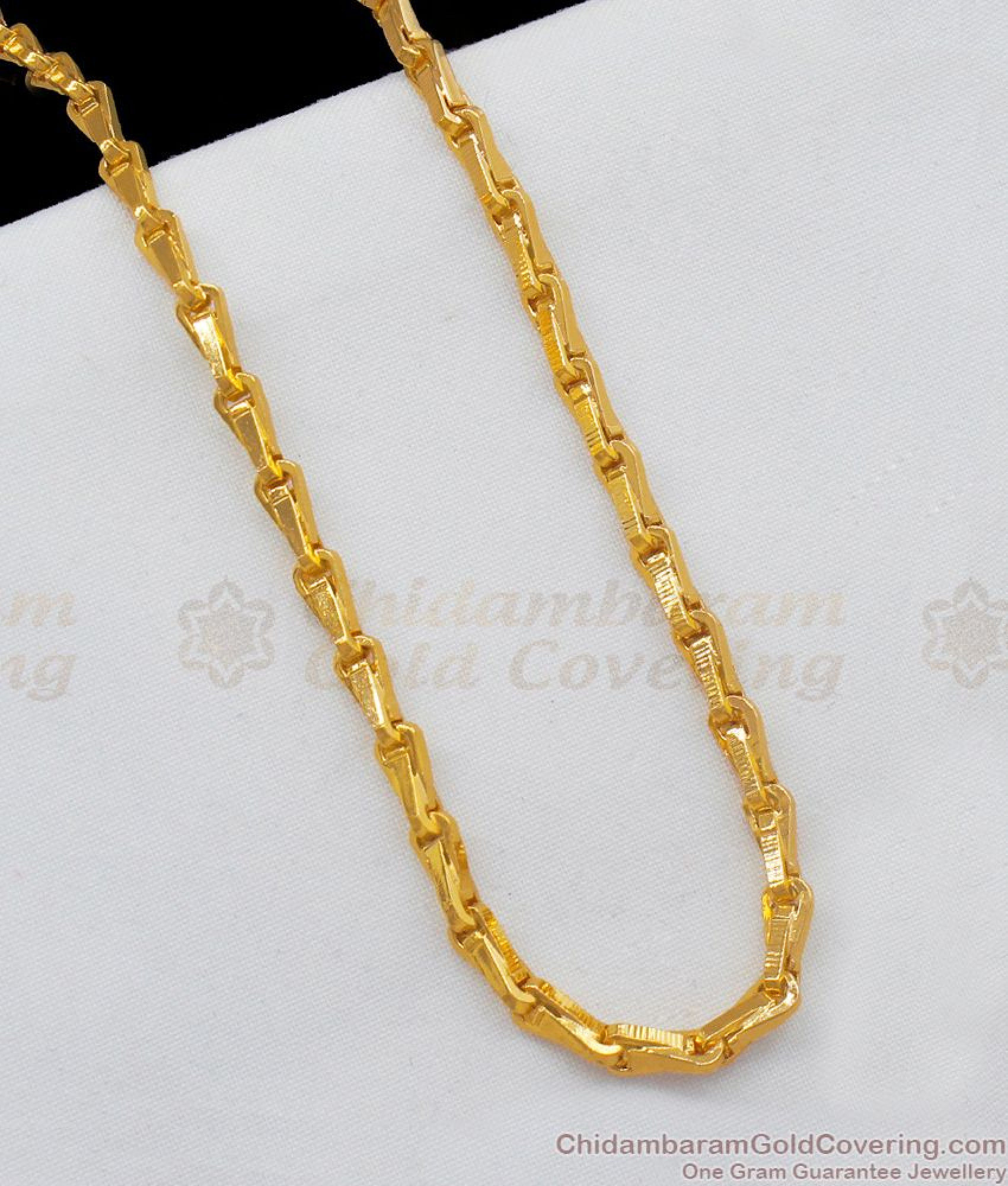 CGLM08 - South Indian Gold Plated Jewelry Traditional Wheat Design Chain