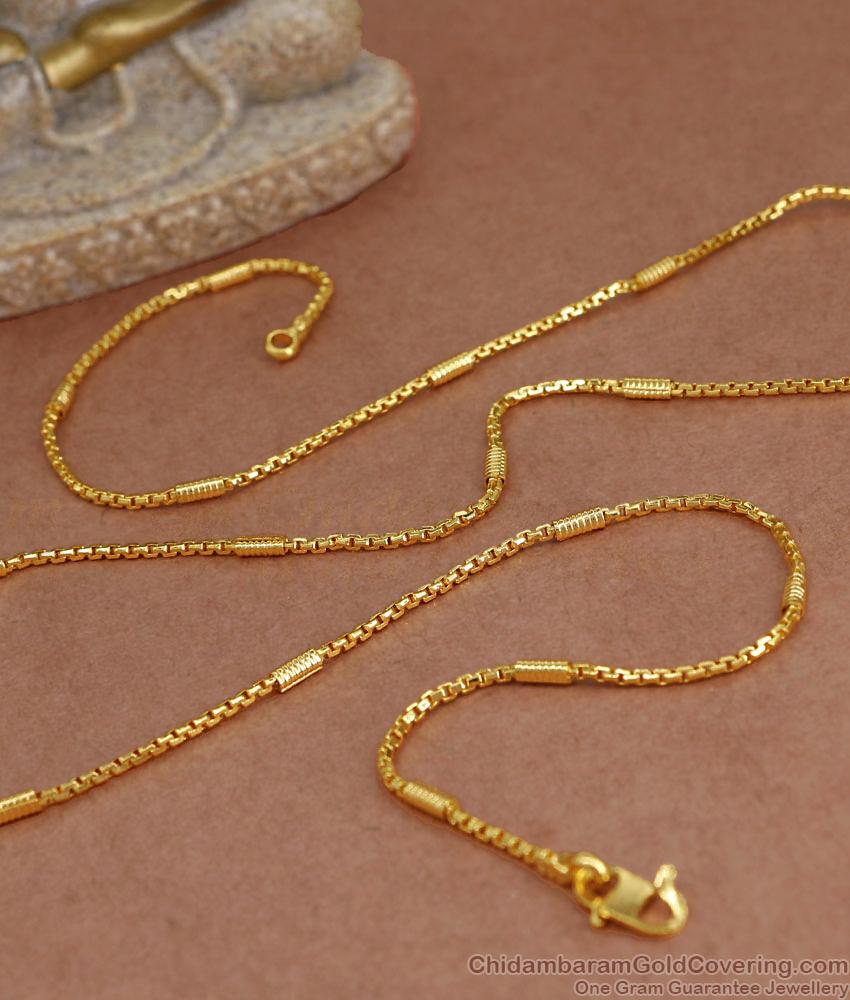 CGLM120 Latest Box Type Gold Imitation Thin Chain Jewelry Design