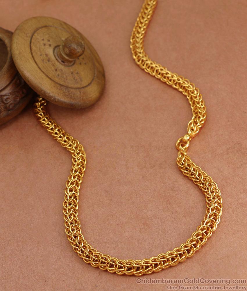 CGLM121 Handcrafted 22Kt Gold Chain Thick Design Shop Online