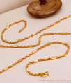 CGLM125-Lg 30 Inch Long Shiny Gold Plated Chain Twisted Box Design With Price