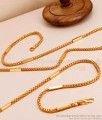 CGLM126-Lg 30 Inch Long One Gram Gold Square Cutting Chain Shop Online