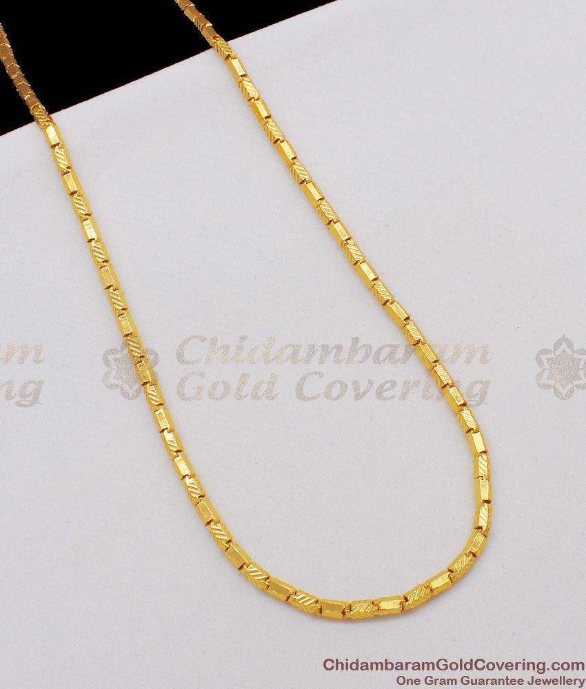 CGLM14 Trendy Box Design Gold Imitation Jewellery Chain For Mens ...