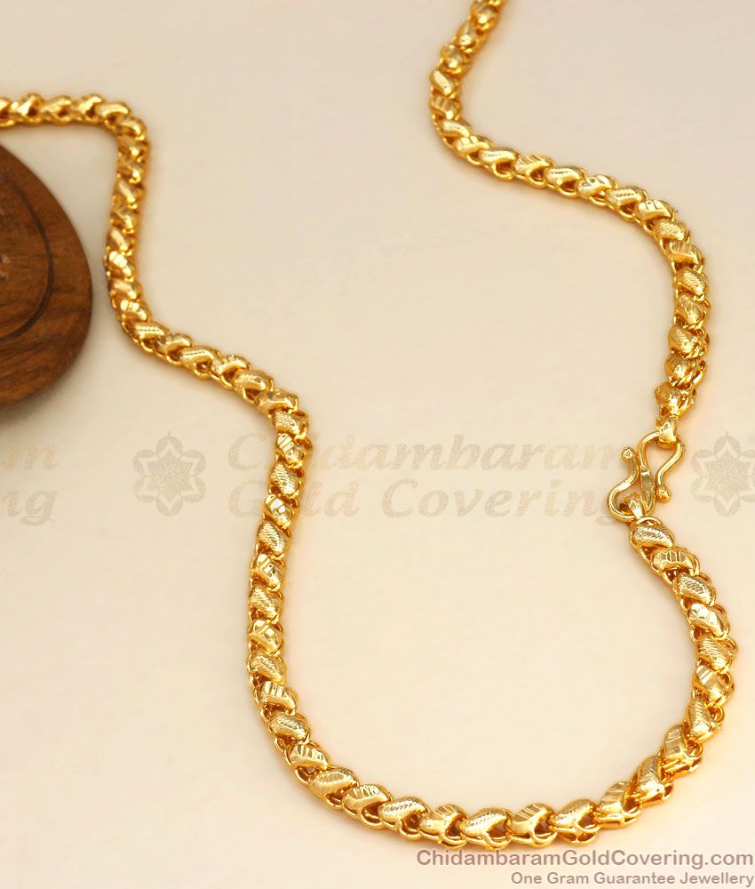 CHRT72 Gold Plated Polished Sundari Type Chain At Affordable Price