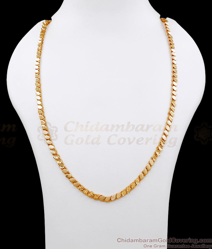 CHRT76 New Arrival Oval Shaped Gold Plated Chain 1 Gram Gold Jewelry