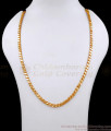 CHRT87 24 Inches Latest One Gram Gold Chain Leaf Design