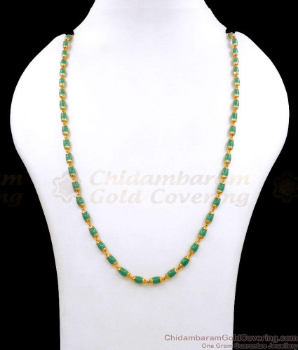 Handmade Green & outlet Gold and Gold Box Chain Necklaces