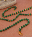 CKMN164 Handmade Jaipuri Green Jade Mala Regular Use Design