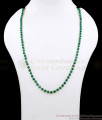 CKMN164 Handmade Jaipuri Green Jade Mala Regular Use Design