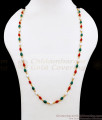 CKMN167 Oval Beads Gold Chain Pavazha Malai Designs