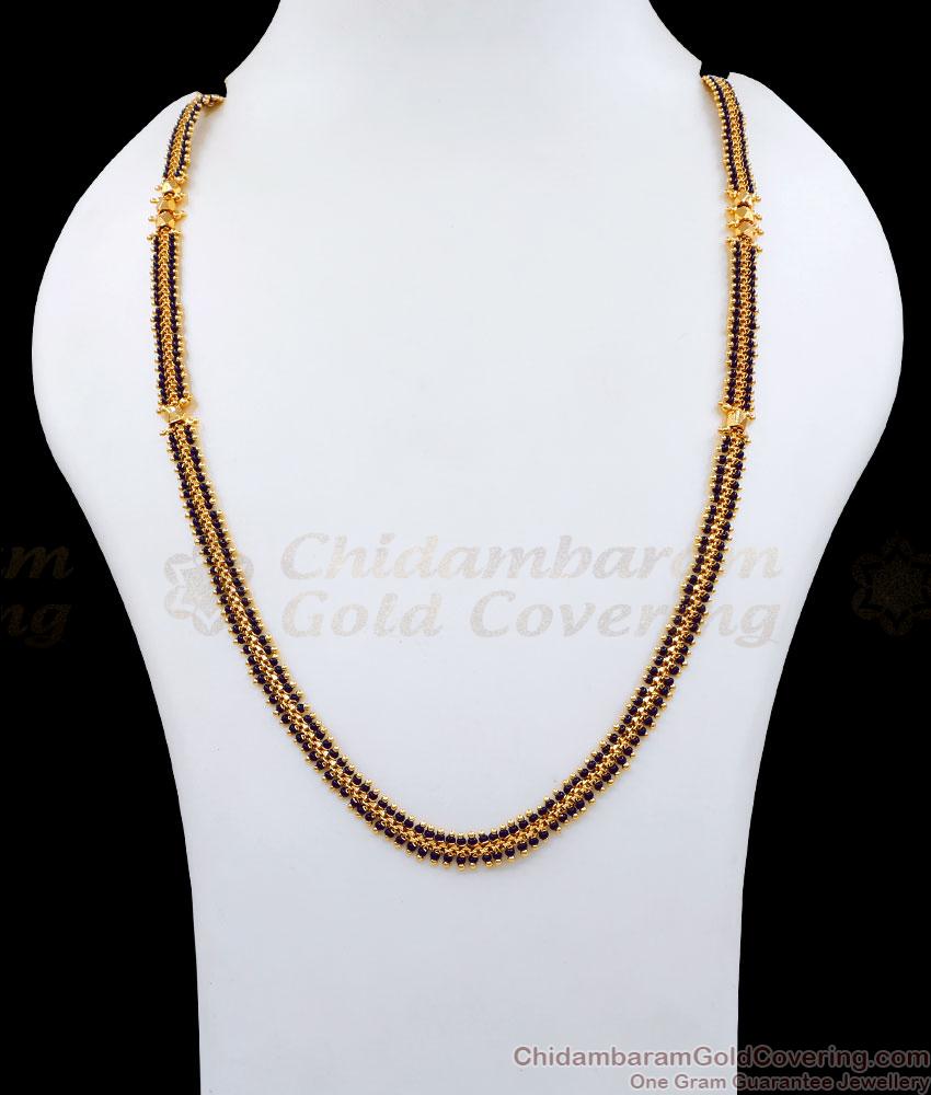 CKMN186 Unique Handmade Karimani Malai Gold Plated Thali Chain