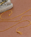 CKMN188 Plain Gold Plated Chain Tiny Golden Beads Design For Daily Use