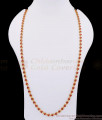 CKMN190-Lg 30 Inch Long Heart Shaped Pavalam Mani Malai Gold Chain With Price