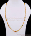 CKMN203 New Model Jaipuri Gold Chain Ruby Green Beads Design