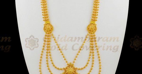 Iconic Three Line Calcutta One Gram Gold Bridal Haram Collections ...