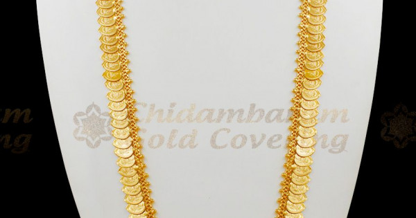 Simple And Light Weight Gold plated Leaf Coins Kasu Malai Haaram ...