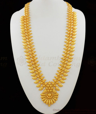 Long Kasu Malai, Ruby Stone Gold Plated Aaram, American Diamond Aaram ...