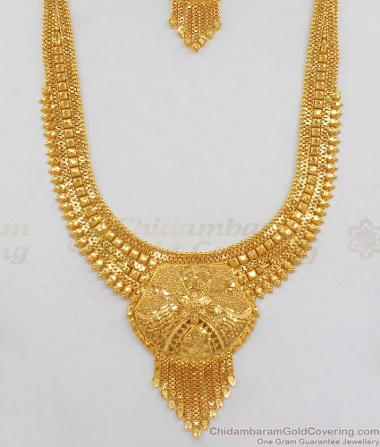 Buy quality 22K Gold Kalkatti Design Short Necklace in Pune