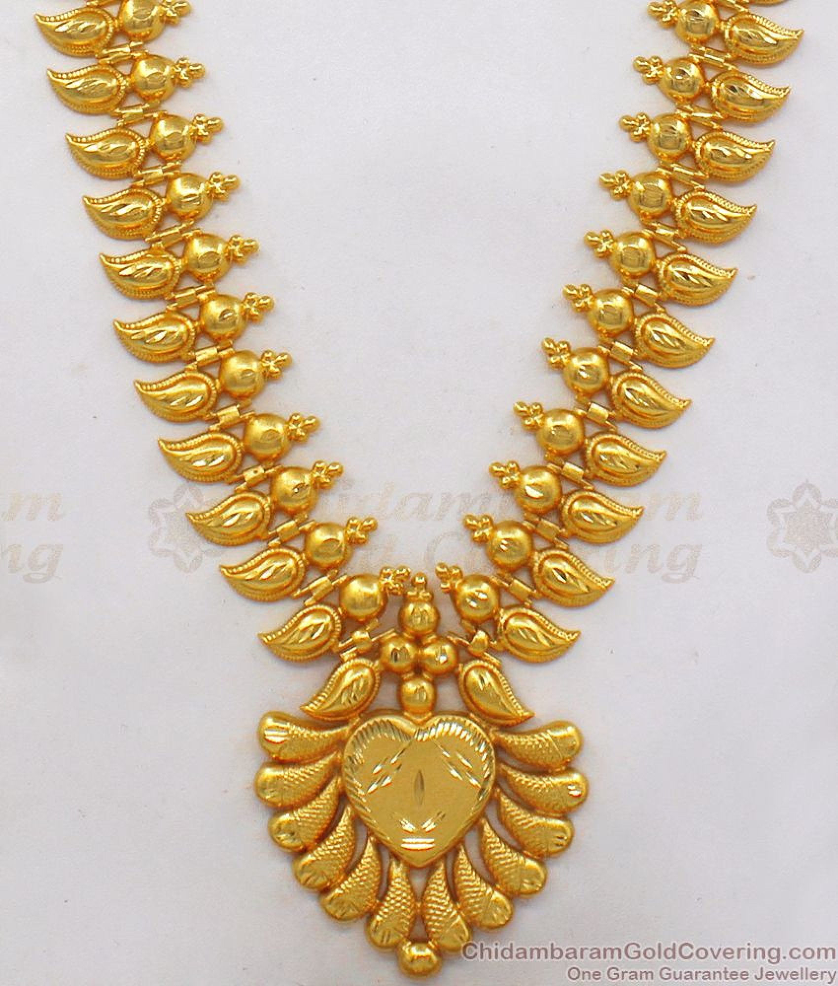 1 Gram Gold Haram For Ladies From Chidambaram Gold Covering HR2000