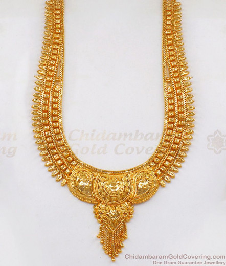 Kasu Malai, Ruby Stone Gold Plated Aaram, American Diamond Aaram ...