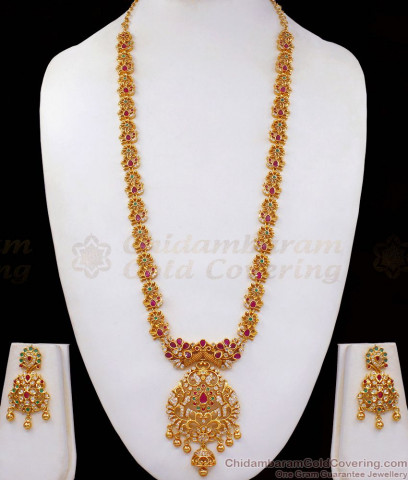 Traditional Big Impon Dollar With Pink And White Stone Gold Plated ...