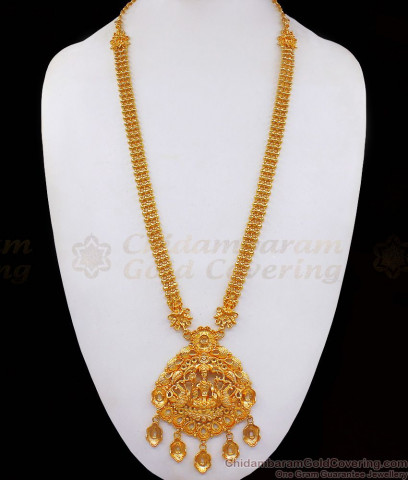 Net Pattern New Fancy Design Kerala Gold Traditional Haram Necklace ...