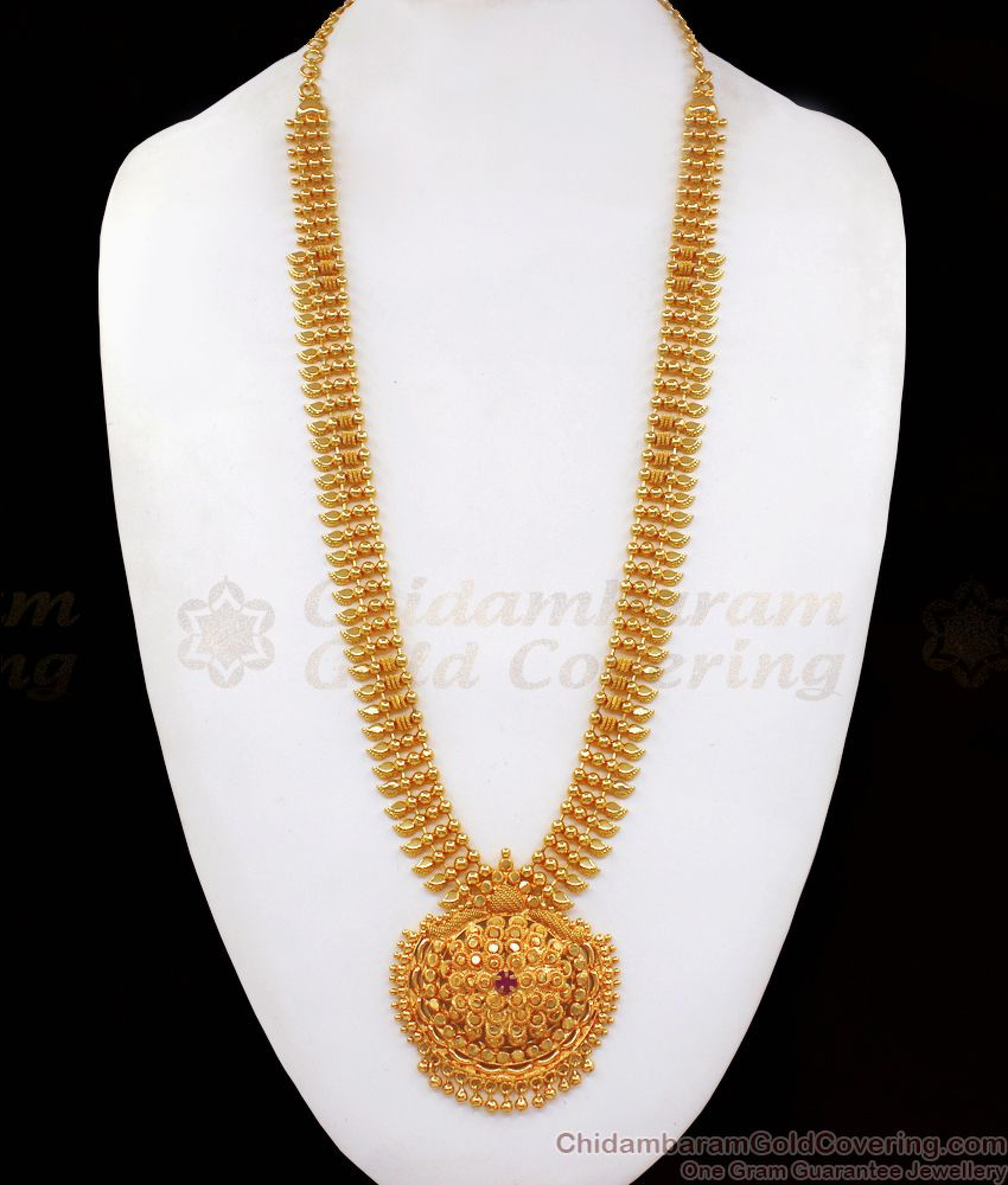 Buy Online Traditional Gold Imitation Haram Design HR2282