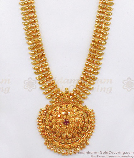 Buy Online Traditional Gold Imitation Haram Design HR2282