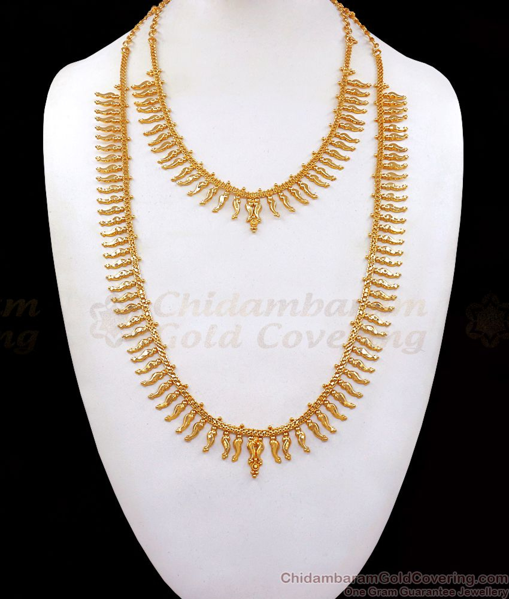 Buy One Gram Gold Haram And Necklace Combo HR2307