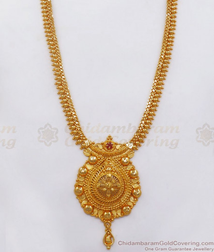 Long Necklace / Haaram - ChidambaramGoldCovering