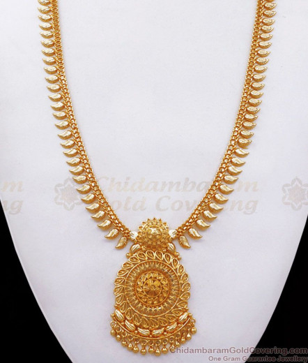 Kasu Malai, Ruby Stone Gold Plated Aaram, American Diamond Aaram ...