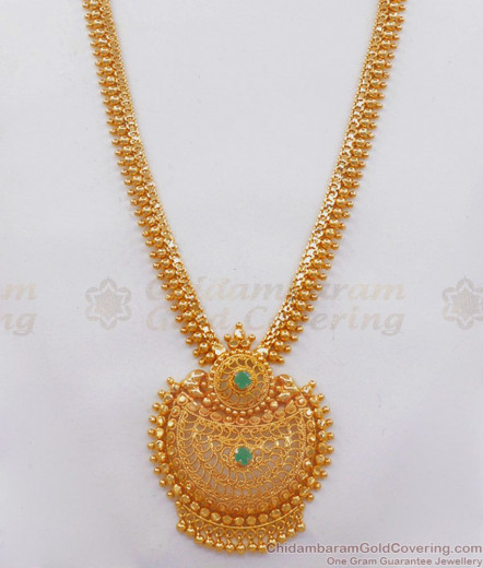 Long Necklace / Haaram - ChidambaramGoldCovering