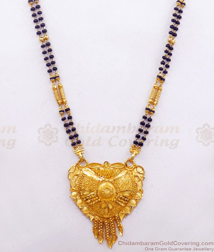 30 Inches Long Two Gram Gold Mangalsutra Married Womens Traditional ...