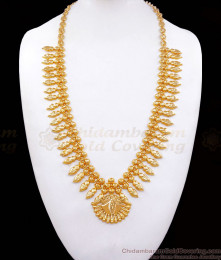 Gold haram and hot sale necklace set