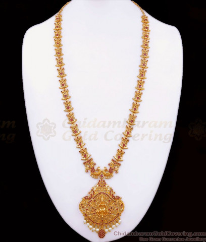 Grand Traditional Haram Design With Double Color Stone Jewellery ...