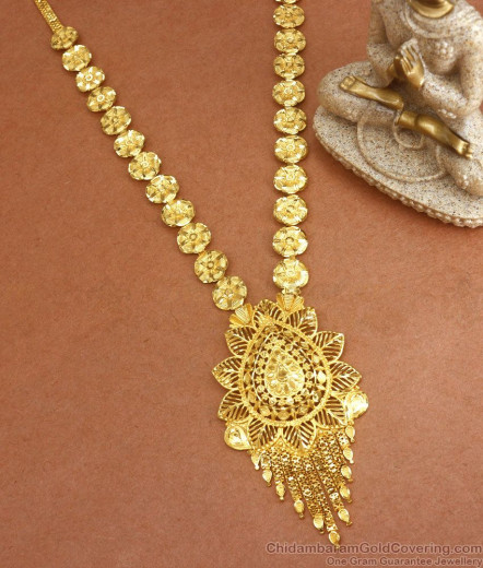 Grand Gold Calcutta Design Forming Haram Jewellery Set Bridal ...