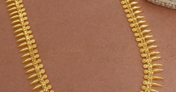 Plain Mullai Mottu 1 Gram Gold Haram Designs Shop Online HR2819