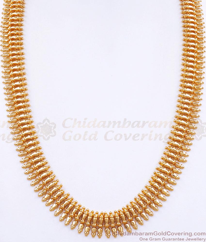 Bridal One Gram Gold Haram Kerala Jasmine Designs HR2896