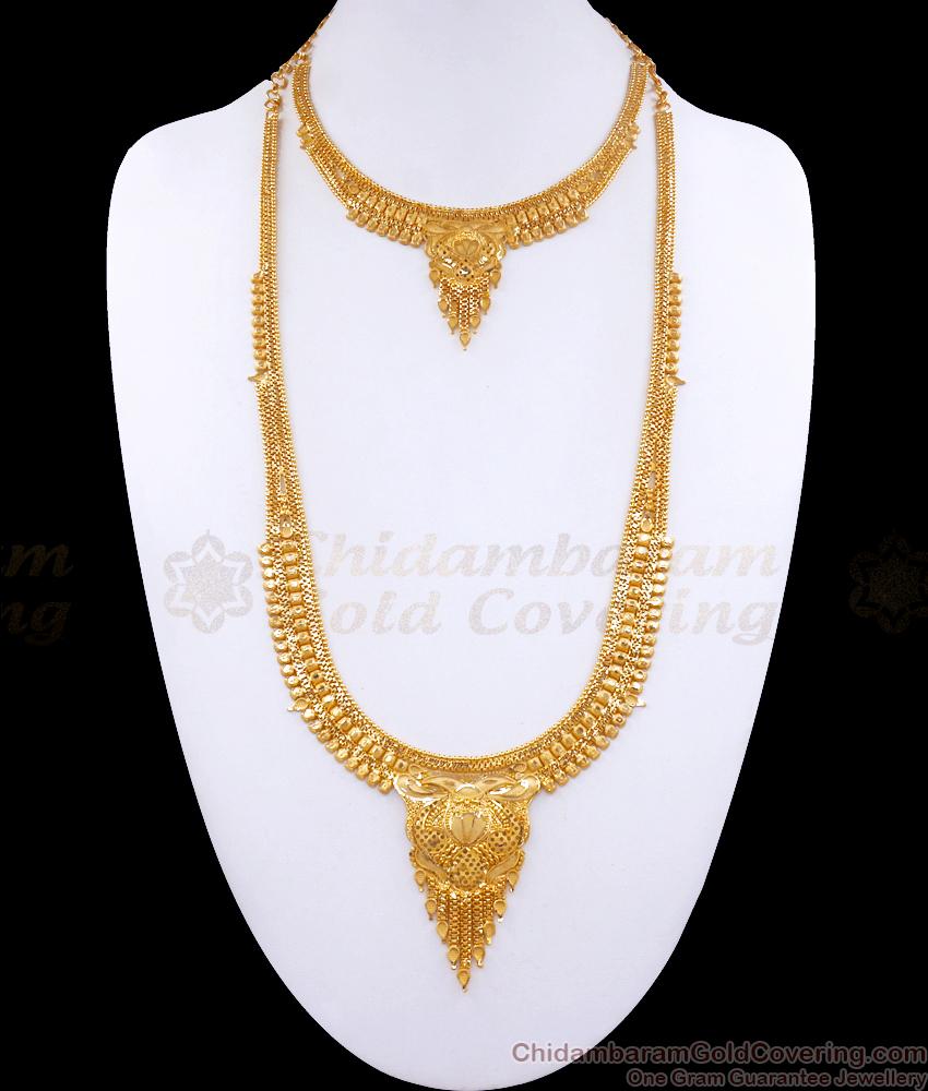 Latest Wedding Haram Forming Design Necklace Combo HR2915