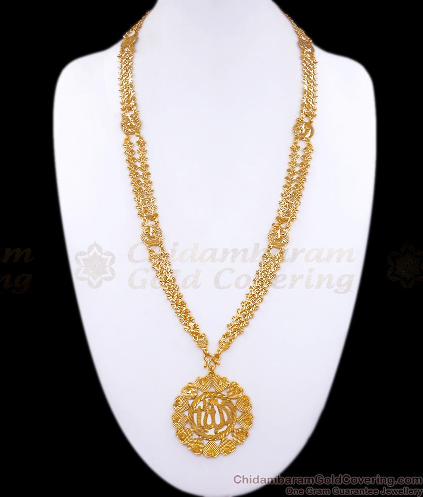 New Long Necklace Gold Governor Malai Imitation Jewelry HR2926