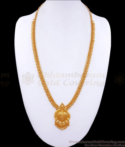 Indian Bollywood Calcutta Design Gold Plated Long Haaram Jewelry HR1216