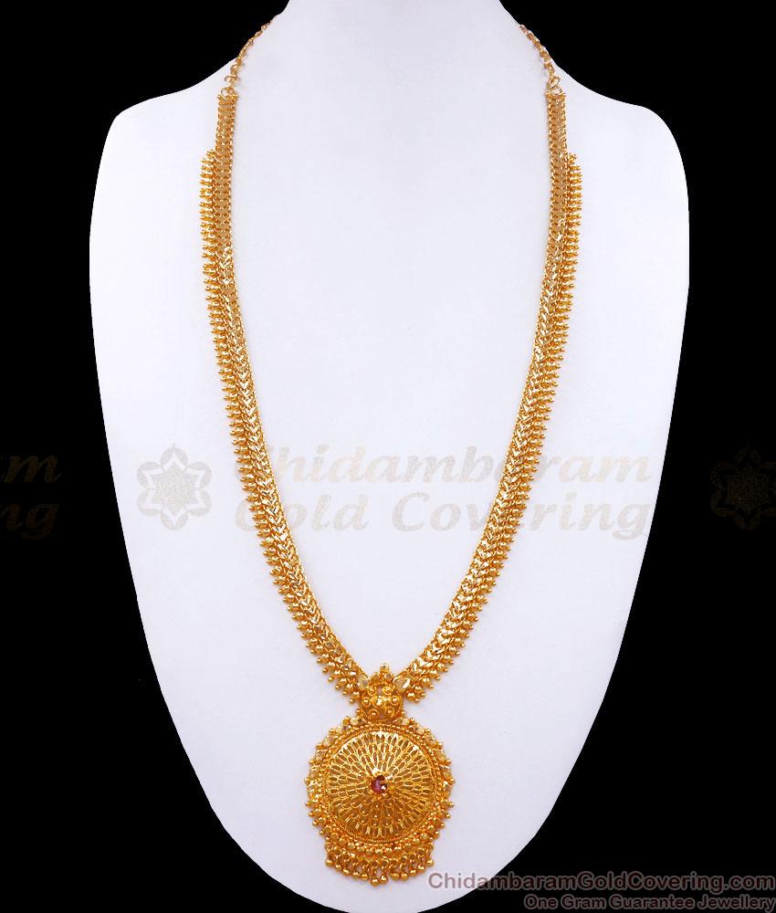 Simple Gold Imitation Haram Design Ruby Stone Pattern Function Wear HR2951