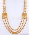Grand 3 Steps Gold Beads Haaram For Brides HR2961