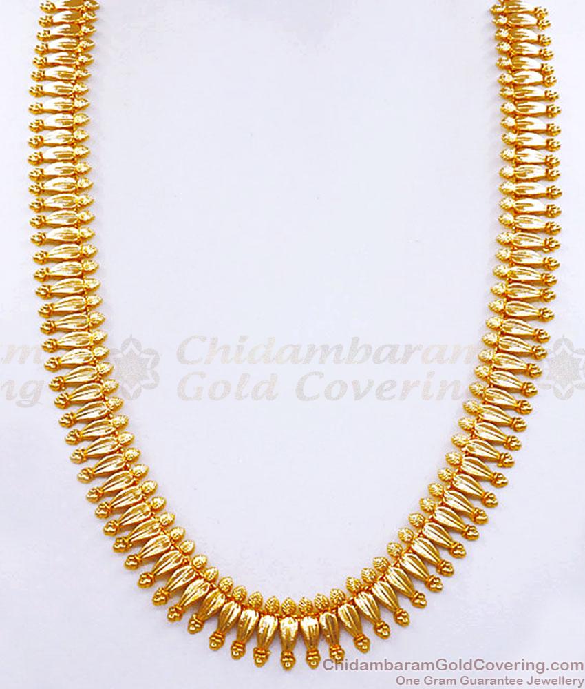 Traditional Plain Gold Haaram Designs Shop Online HR2969