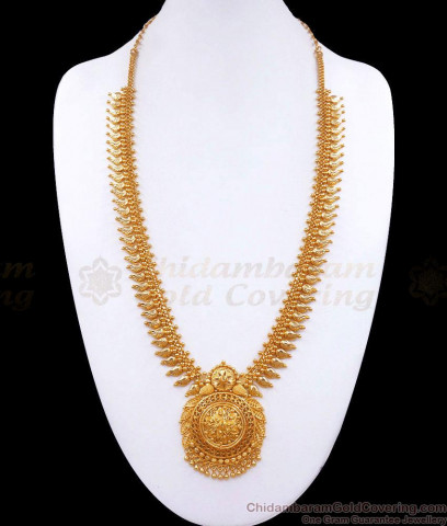 Indian Bollywood Calcutta Design Gold Plated Long Haaram Jewelry HR1216